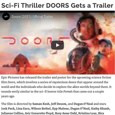 Sci-Fi Thriller DOORS Gets a Trailer